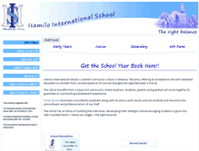 Tablet Screenshot of isamiloschool.org